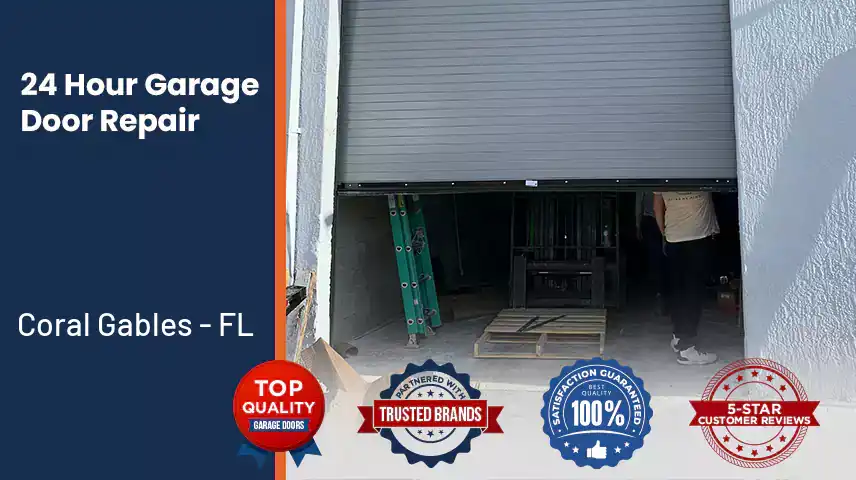 24 Hour Garage Door Repair Coral Gables - FL 