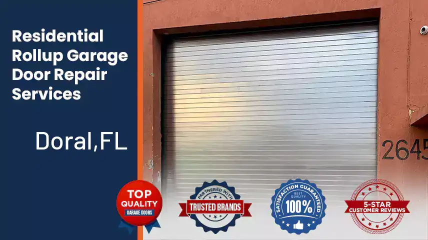 Residential Rollup Garage Door Repair Services Doral,FL 
