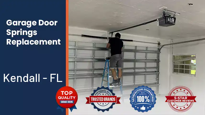 Broken Garage Door Springs Replacement Kendall - FL 